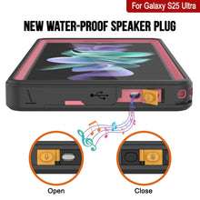 Cargar imagen en el visor de la galería, Galaxy S25 Ultra Water Water Water Punkcase Studstar Pink Pink Thin 6.6 pies IP68 IP68 Prueba de choque/nieve
