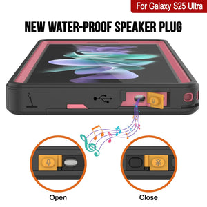 Galaxy S25 Ultra Water Water Water Punkcase Studstar Pink Pink Thin 6.6 pies IP68 IP68 Prueba de choque/nieve