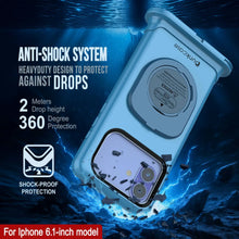 Load image into Gallery viewer, Punkcase Universal 2.0 Impermeable Case de teléfono para 6.1–6.3 &quot;[azul]
