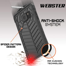 Cargar imagen en el visor de la galería, Funda impermeable Galaxy Note FE, Punkcase Serie WEBSTER, Negro | Cubierta resistente de armadura de alta resistencia.
