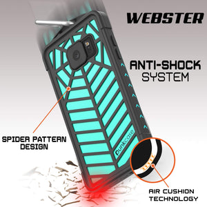 Funda resistente al agua Galaxy Note FE, serie WEBSTER de Punkcase, color turquesa | Cubierta de protección resistente