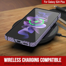 Load image into Gallery viewer, Case de Galaxy S24 Plus, Punkcase Carbon -Shield, Servicio pesado y cubierta ultra delgada [a prueba de choques] [no deslizamiento] [lila]
