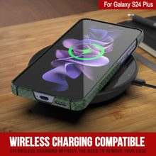 Load image into Gallery viewer, Case de Galaxy S24 Plus, Punkcase Carbon -Shield, Heavy Duty y Ultra Fin Cover [a prueba de choques] [Non Slip] [Dark Green]
