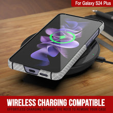 Cargar imagen en el visor de la galería, Case de Galaxy S24 Plus, Punkcase Carbon -Shield, Sesh Duty &amp; Ultra Fin Cover [Probante de choque] [Non Slip] [White]
