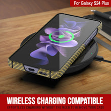 Load image into Gallery viewer, Case de Galaxy S24 Plus, Punkcase Carbon -Shield, Sesto Duty y Ultra Fin Cover [Propapop -intensidad] [Non Slip] [Amarillo]
