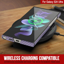Cargar imagen en el visor de la galería, Galaxy S24 Ultra Case, Punkcase Carbon -Walfield, Servicio pesado y cubierta ultra delgada [a prueba de choques] [no deslizamiento] [lila]

