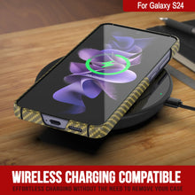 Cargar imagen en el visor de la galería, Case Galaxy S24, Punkcase Carbonalfield, Sesh Duty y Ultra Fin Cover [Probante de choque] [Non Slip] [Amarillo]
