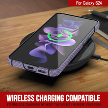 Cargar imagen en el visor de la galería, Case Galaxy S24, Punkcase Carbonalfield, Servicio pesado y cubierta ultra delgada [a prueba de choque] [no deslizamiento] [lila]
