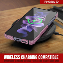 Cargar imagen en el visor de la galería, Case Galaxy S24, Punkcase Carbonalfield, Servicio pesado y cubierta ultra delgada [a prueba de choques] [no slip] [rosa]
