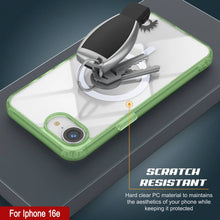 Load image into Gallery viewer, Punkcase iPhone 16E Case de carga inalámbrica magnética [Serie ClearMag] [verde]
