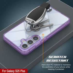 Funda para Galaxy S25 Plus [Serie de acrílico transparente] [Antideslizante] Para Galaxy S25 Plus [Morado]