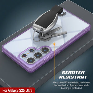 Funda para Galaxy S25 Ultra [Serie de acrílico transparente] [Antideslizante] Para Galaxy S25 Ultra [Morado]