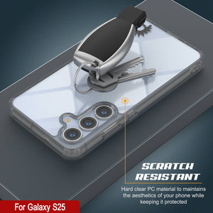 Funda para Galaxy S25 [Serie de acrílico transparente] [Antideslizante] Para Galaxy S25 [Gris]