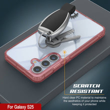 Load image into Gallery viewer, Funda para Galaxy S25 [Serie de acrílico transparente] [Antideslizante] Para Galaxy S25 [Rojo]
