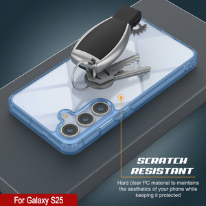 Funda para Galaxy S25 [Serie de acrílico transparente] [Antideslizante] Para Galaxy S25 [Azul]