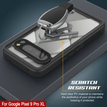 Cargar imagen en el visor de la galería, Caso impermeable de Google Pixel 9 Pro XL, Punkcase [Extreme Series] Armor Cover con protector de pantalla incorporado [negro]
