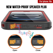 Load image into Gallery viewer, Case impermeable para iPhone 16E, cubierta de armadura punkcase [serie extrema] con protector de pantalla incorporado [rojo]

