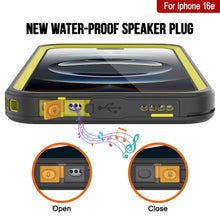 Cargar imagen en el visor de la galería, Case impermeable para iPhone 16E, cubierta de armadura punkcase [serie extrema] con protector de pantalla incorporado [amarillo]
