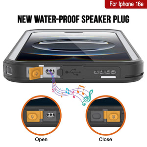 iPhone 16e impermeable IP68, punkcase [blanco] [serie Studstar] [Fit Slim] [DIRTPROW]