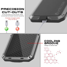 Cargar imagen en el visor de la galería, Galaxy S25 más estuche de metal, cubierta de armadura de grado militar de servicio pesado [prueba de choque] Cuerpo completo duro [plata]
