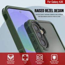 Cargar imagen en el visor de la galería, Punkcase Galaxy A36 Case, [Serie Spartan 2.0] Carrera de servicio pesado resistente [verde oscuro]
