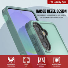 Cargar imagen en el visor de la galería, Punkcase Galaxy A36 Case, [Serie Spartan 2.0] Cubierta de servicio pesado resistente [verde azulado] [verde azulado]
