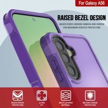 Load image into Gallery viewer, Punkcase Galaxy A56 Case, [Serie Spartan 2.0] Carrera de servicio pesado resistente [púrpura]
