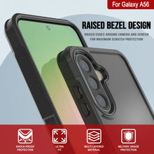 Load image into Gallery viewer, Punkcase Galaxy A56 Case, [Serie Spartan 2.0] Carrera de servicio pesado resistente [negro]
