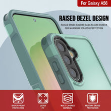 Load image into Gallery viewer, Punkcase Galaxy A56 Case, [Serie Spartan 2.0] Cubierta de servicio pesado resistente [verde azulado] [verde azulado]
