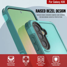 Cargar imagen en el visor de la galería, Punkcase Galaxy A56 Case, [Serie Spartan 2.0] Carrera de servicio pesado resistente [azul claro]
