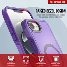 Load image into Gallery viewer, Punkcase iPhone 16E Case, [Serie Spartan 2.0] Carrera de servicio pesado resistente con protector de pantalla incorporado [púrpura]
