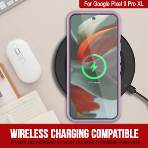 Punkcase Google Pixel 9 Pro XL Case, [Serie Spartan 2.0] Cubierta de servicio pesado resistente con protector de pantalla incorporado [magenta]