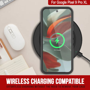 Punkcase Google Pixel 9 Pro XL Case, [Serie Spartan 2.0] Cubierta de servicio pesado resistente con protector de pantalla incorporado [negro]