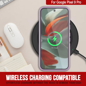 Punkcase Google Pixel 9 Pro Case, [Serie Spartan 2.0] Carrera de servicio pesado resistente con protector de pantalla incorporado [magenta]
