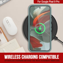 Cargar imagen en el visor de la galería, Punkcase Google Pixel 9 Pro Case, [Serie Spartan 2.0] Carrera de servicio pesado resistente con protector de pantalla incorporado [verde azulado]
