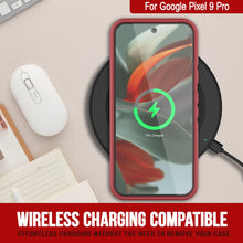 Cargar imagen en el visor de la galería, Punkcase Google Pixel 9 Pro Case, [Serie Spartan 2.0] Carrera de servicio pesado resistente con protector de pantalla incorporado [rojo]
