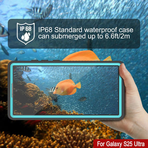 Galaxy S25 Ultra Water Water Water Punkcase Studstar Teal Thin 6.6 pies IP68 IP68 Probas de choque/nieve