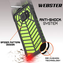 Cargar imagen en el visor de la galería, Funda impermeable Galaxy Note FE, serie WEBSTER de Punkcase, Verde Claro | Cubierta resistente de armadura de alta resistencia.
