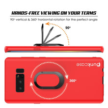 Load image into Gallery viewer, Galaxy Note 8 Case, Punkcase Magnetix Protective TPU Cover W/ Kickstand, Screen Protector [Red] 
