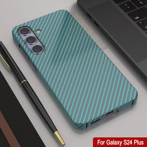 Case de Galaxy S24 Plus, Punkcase Carbon -Wield, Tray -Duty y Ultra Fin Cover [a prueba de choques] [no deslizamiento] [verde azulado]