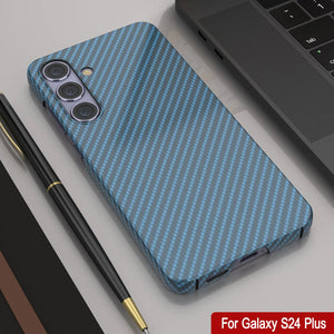 Case de Galaxy S24 Plus, Punkcase Carbon -Wield, Servicio pesado y cubierta ultra delgada [a prueba de choques] [no deslizamiento] [azul claro]