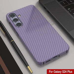 Case de Galaxy S24 Plus, Punkcase Carbon -Shield, Servicio pesado y cubierta ultra delgada [a prueba de choques] [no deslizamiento] [lila]