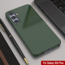 Load image into Gallery viewer, Case de Galaxy S24 Plus, Punkcase Carbon -Shield, Heavy Duty y Ultra Fin Cover [a prueba de choques] [Non Slip] [Dark Green]
