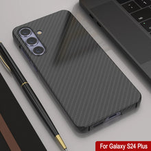 Load image into Gallery viewer, Case de Galaxy S24 Plus, Punkcase Carbon -Wield, Sesh Duty y Ultra Fin Cover [Propapop -intensidad] [Non Slip] [Negro]
