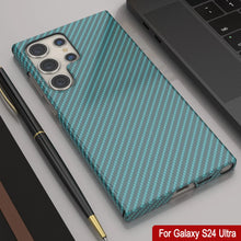 Cargar imagen en el visor de la galería, Galaxy S24 Ultra Case, Punkcase Carbon -Walkield, Heavy Duty y Ultra Fin Cover [a prueba de choques] [no slip] [verde azulado]
