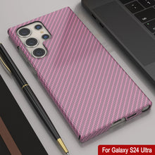 Cargar imagen en el visor de la galería, Galaxy S24 Ultra Case, Punkcase Carbon -Walfield, Servicio pesado y cubierta ultra delgada [a prueba de choques] [Non Slip] [Pink]
