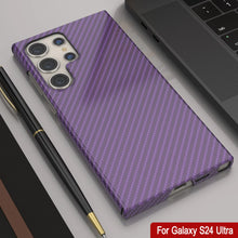 Cargar imagen en el visor de la galería, Galaxy S24 Ultra Case, Punkcase Carbon -Walfield, Sesta Duty y Ultra Fin Cover [a prueba de choques] [Non Slip] [púrpura]
