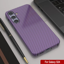 Cargar imagen en el visor de la galería, Case Galaxy S24, Punkcase Carbonalfield, Sesh Duty y Ultra Fin Cover [a prueba de choques] [no deslizamiento] [Púrpura]
