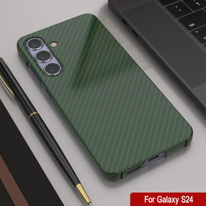 Case Galaxy S24, Punkcase Carbonalfield, Servicio pesado y cubierta ultra delgada [a prueba de choque] [no slip] [verde oscuro]