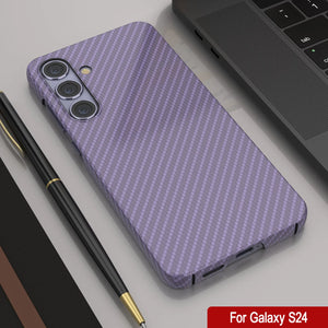 Case Galaxy S24, Punkcase Carbonalfield, Servicio pesado y cubierta ultra delgada [a prueba de choque] [no deslizamiento] [lila]